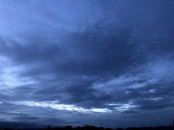 Low angle view of cloudy sky