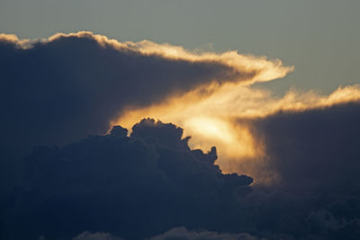 Low angle view of clouds in sky