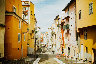 Street amidst buildings in town