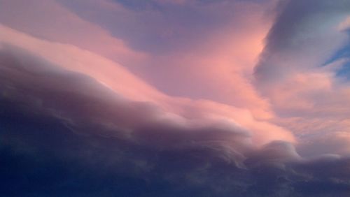 Low angle view of cloudy sky