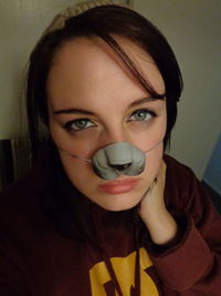 Portrait of young woman