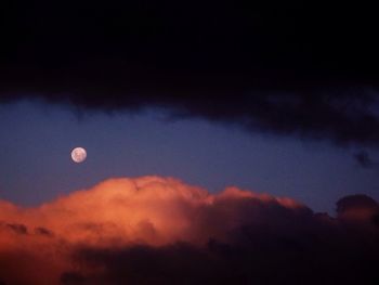 Low angle view of cloudy sky