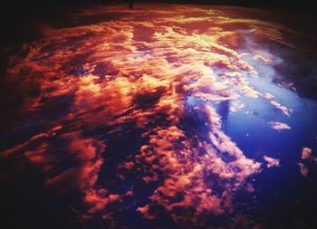 Low angle view of dramatic sky