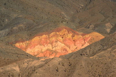 Aerial view of desert