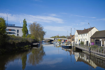 Limehouse cut at bromley by bow in stratford, london