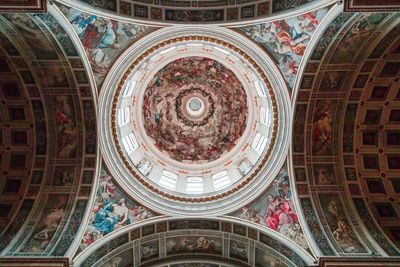 Low angle view of dome of building