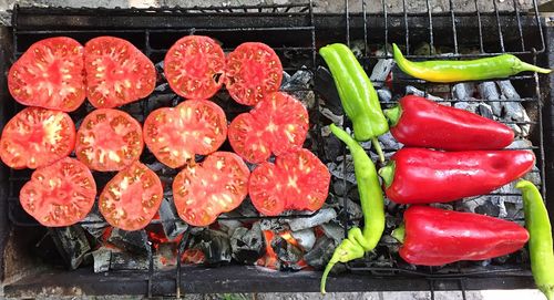 Close-up of red tomatoes