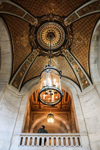 Low angle view of ceiling of building