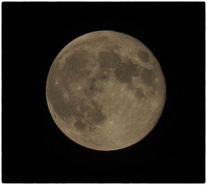 Low angle view of moon in sky