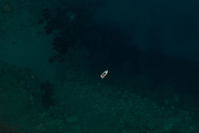 High angle view of sea