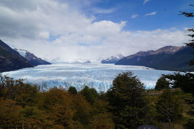 View to perito moreno glacier patagonia