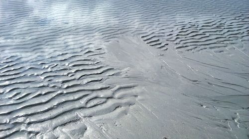 Full frame shot of wet sand