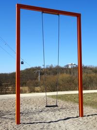 Basketball hoop against sky