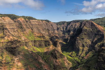 Scenic view of mountain range