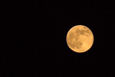 Low angle view of moon in sky