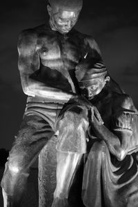 Low angle view of statue in museum