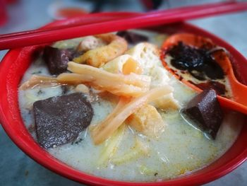 Close-up of food in bowl