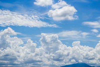 Low angle view of clouds in sky