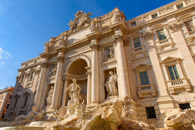 Low angle view of historical building