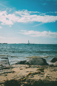 Scenic view of sea against sky