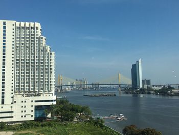 View of city at waterfront