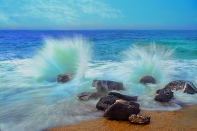 Scenic view of sea against sky