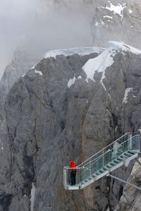 High angle view of mountains