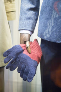 Mannequin with gloves