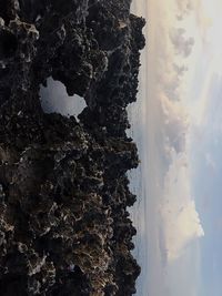 Scenic view of landscape against cloudy sky