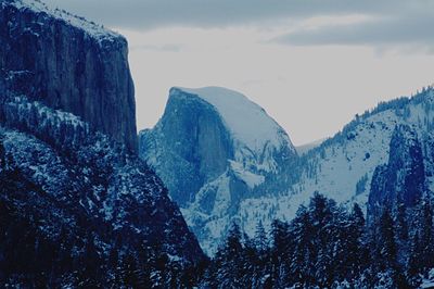 Low angle view of mountain against sky