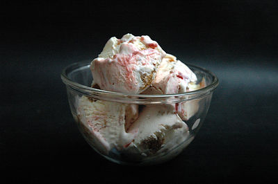 Close-up of ice cream on table