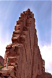 Low angle view of old ruin