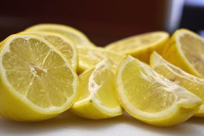 Close-up of lemon slice