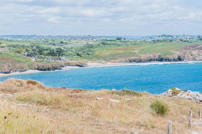 Scenic view of sea against sky