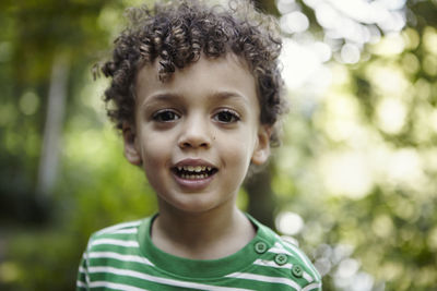 Portrait of smiling boy