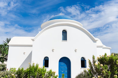 Low angle view of church against sky