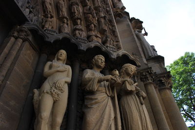 Low angle view of statue