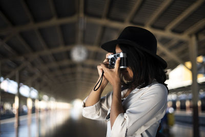 Man photographing