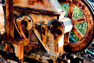 Close-up of rusty metal