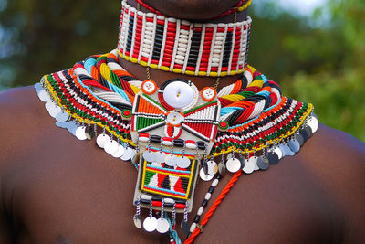 Maasai hand crafted jewelery and ethnic decoration