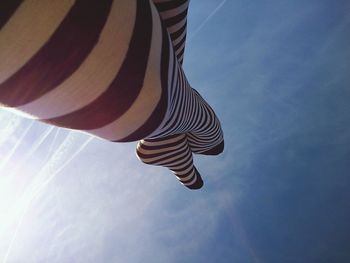 Low angle view of building against blue sky