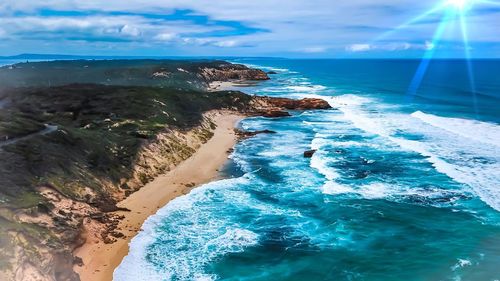 Scenic view of sea against sky