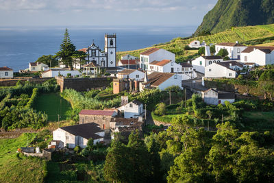 Scenic view of village pedreira in nordeste region on sao miguel island, azores, portugal