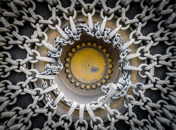 Close-up of old chain