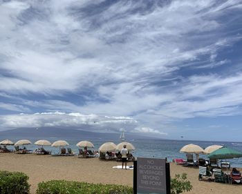 Scenic view of sea against sky