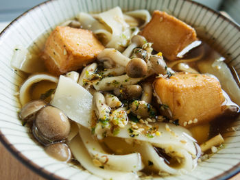 Close-up of pasta in bowl