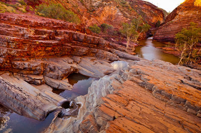 View of rock formations