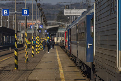 Railroad station platform