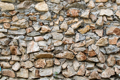 Full frame shot of stone wall