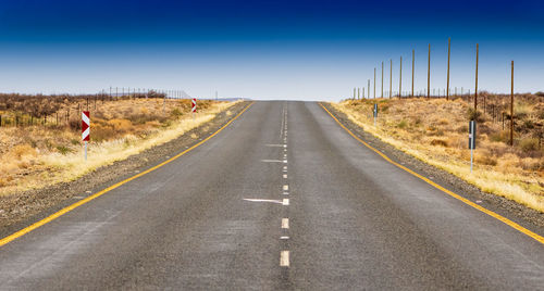 View of country road along landscape